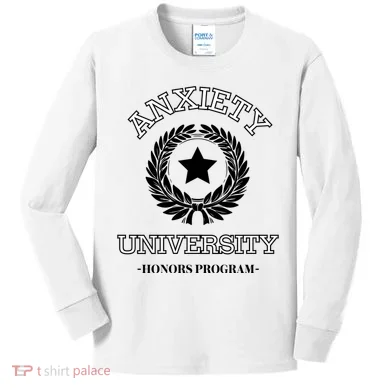 Anxiety University Honors Program Kids Long Sleeve Shirt