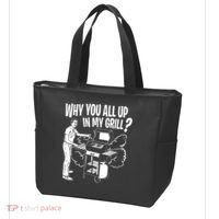 All Up In My Grill Barbecue BBQ Smoker Father's Day Tote Bag thumb 3