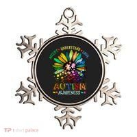 Accept Understand Love Autism Awareness Sunflower Puzzle Pieces Ornament thumb 0
