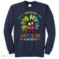 Accept Understand Love Autism Awareness Sunflower Puzzle Pieces Sweatshirt thumb 0