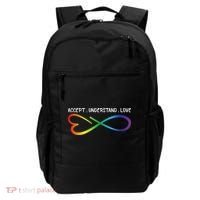 Accept Understand Love Neurodiversity Infinity Autism Backpack thumb 0