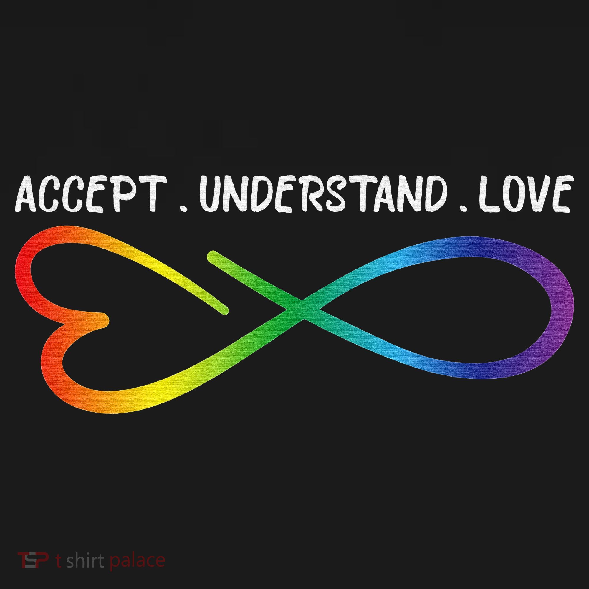Accept Understand Love Neurodiversity Infinity Autism Button