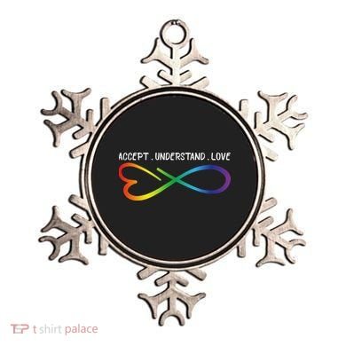 Accept Understand Love Neurodiversity Infinity Autism Ornament