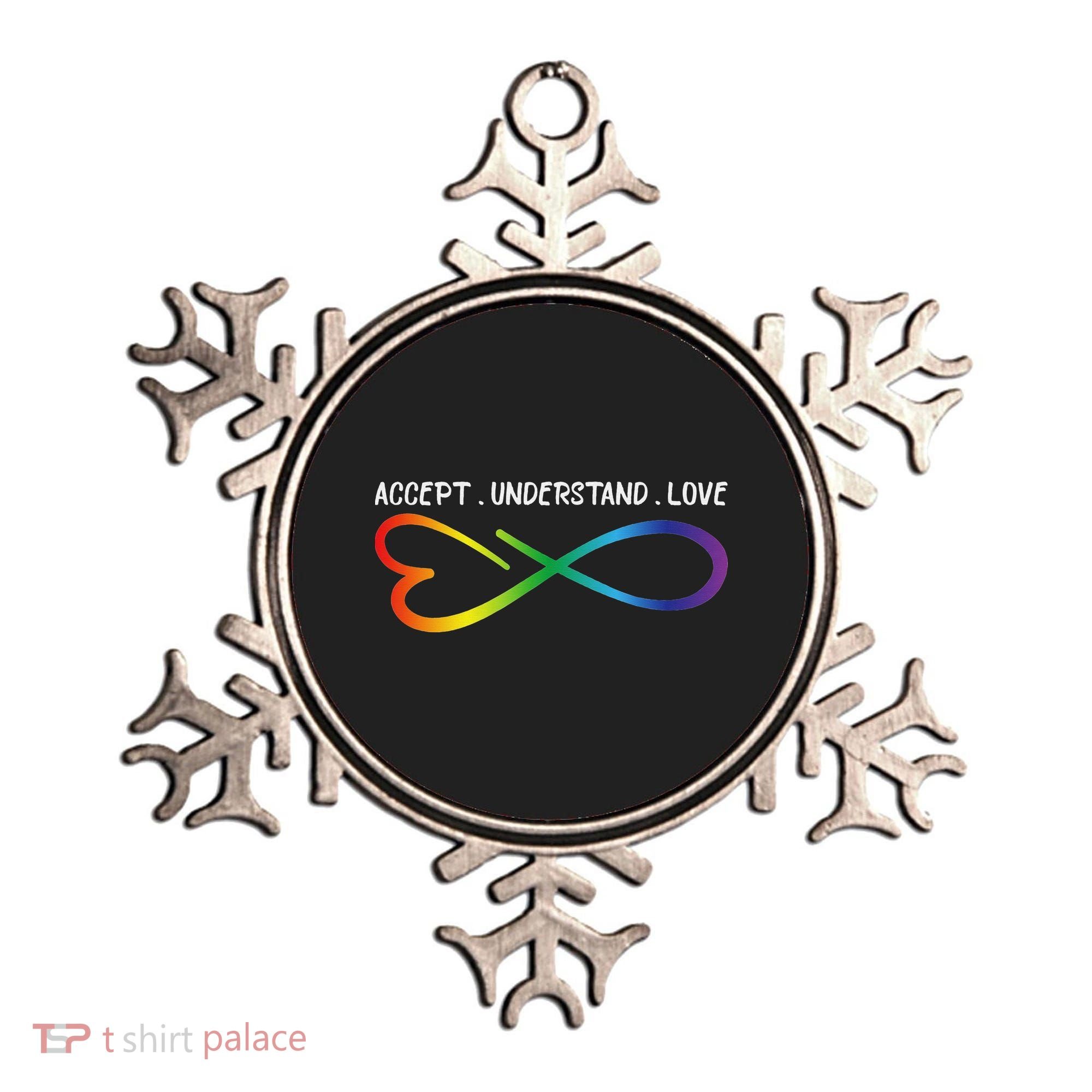 Accept Understand Love Neurodiversity Infinity Autism Ornament