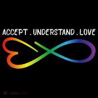 Accept Understand Love Neurodiversity Infinity Autism Ornament thumb 1