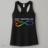 Accept Understand Love Neurodiversity Infinity Autism Women's Tank Top thumb 3