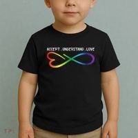 Accept Understand Love Neurodiversity Infinity Autism Toddler T-Shirt thumb 2