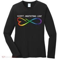 Accept Understand Love Neurodiversity Infinity Autism Women's Long Sleeve Shirt thumb 0