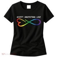 Accept Understand Love Neurodiversity Infinity Autism Women's T-Shirt thumb 0