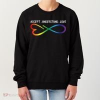 Accept Understand Love Neurodiversity Infinity Autism Women's Sweatshirt thumb 0