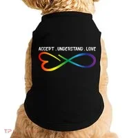 Accept Understand Love Neurodiversity Infinity Autism Doggie Tank thumb 0