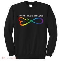 Accept Understand Love Neurodiversity Infinity Autism Sweatshirt thumb 0