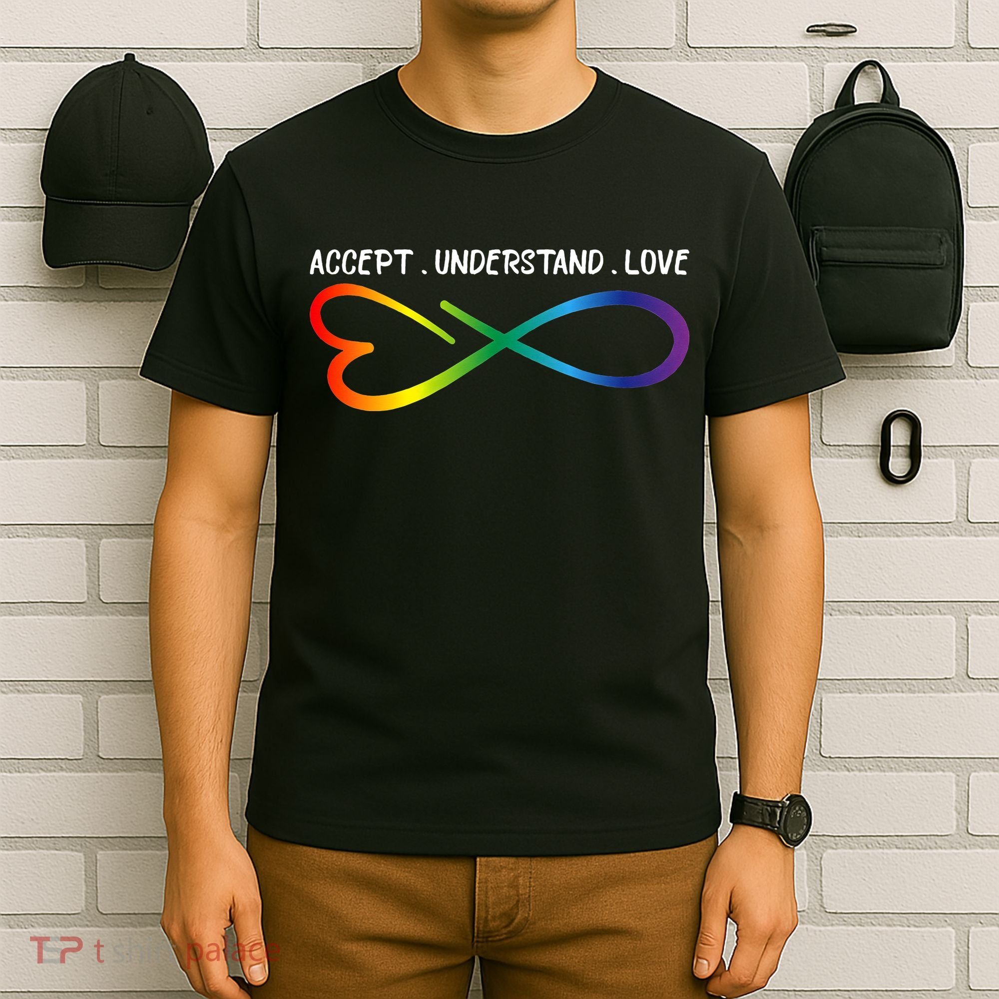 Accept Understand Love Neurodiversity Infinity Autism T-Shirt