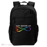 Accept Understand Love Neurodiversity Infinity Autism Backpack thumb 0