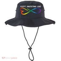 Accept Understand Love Neurodiversity Infinity Autism Bucket Hat thumb 0