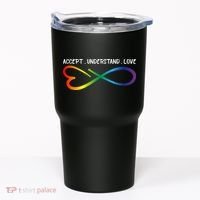 Accept Understand Love Neurodiversity Infinity Autism Tumbler thumb 0