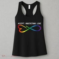 Accept Understand Love Neurodiversity Infinity Autism Women's Tank Top thumb 3