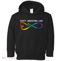 Accept Understand Love Neurodiversity Infinity Autism Toddler Hoodie thumb 0