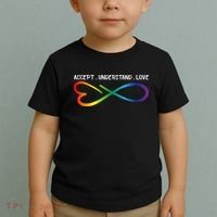 Accept Understand Love Neurodiversity Infinity Autism Toddler T-Shirt thumb 2