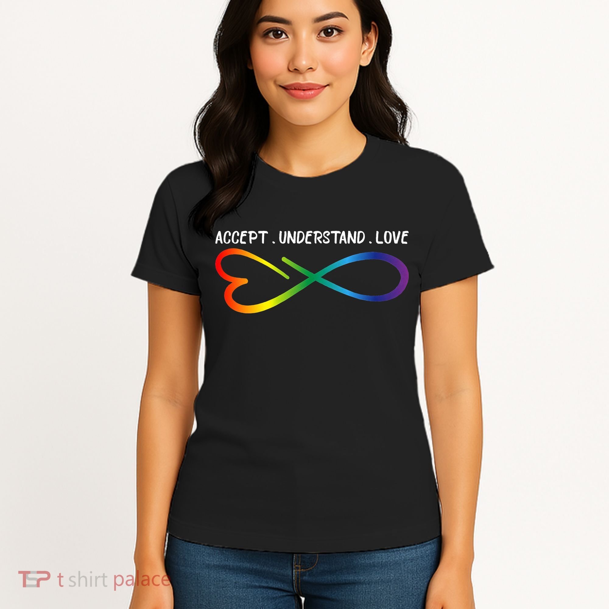 Accept Understand Love Neurodiversity Infinity Autism Women's T-Shirt