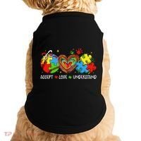 Accept Understand Love Baseball Autism Coquette Teacher Doggie Tank thumb 0