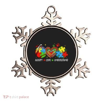 Accept Understand Love Baseball Autism Coquette Teacher Ornament