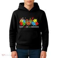 Accept Understand Love Baseball Autism Coquette Teacher Kids Hoodie thumb 4