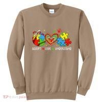 Accept Understand Love Baseball Autism Coquette Teacher Sweatshirt thumb 0
