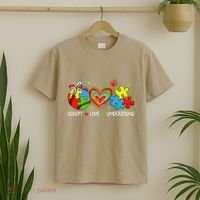 Accept Understand Love Baseball Autism Coquette Teacher T-Shirt thumb 2