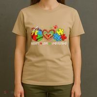 Accept Understand Love Baseball Autism Coquette Teacher T-Shirt thumb 4