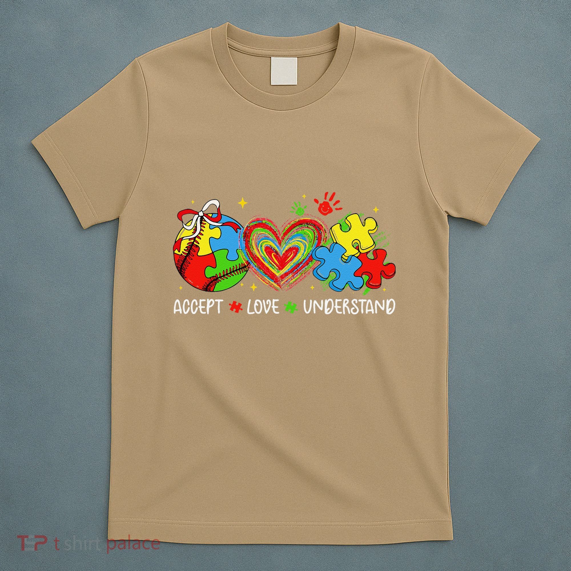 Accept Understand Love Baseball Autism Coquette Teacher T-Shirt