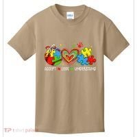 Accept Understand Love Baseball Autism Coquette Teacher Kids T-Shirt thumb 0
