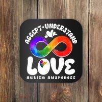 Accept Understand Love Autism Awareness Coaster thumb 0
