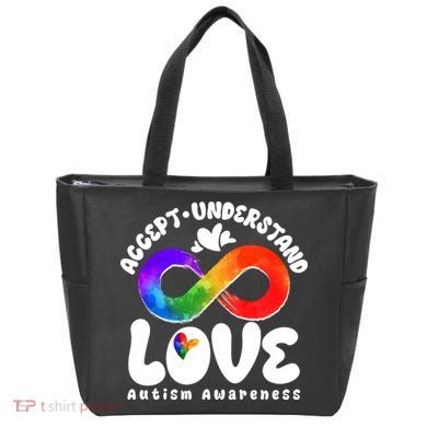 Accept Understand Love Autism Awareness Tote Bag