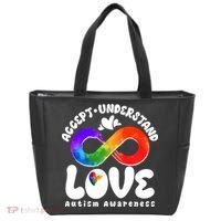 Accept Understand Love Autism Awareness Tote Bag thumb 0