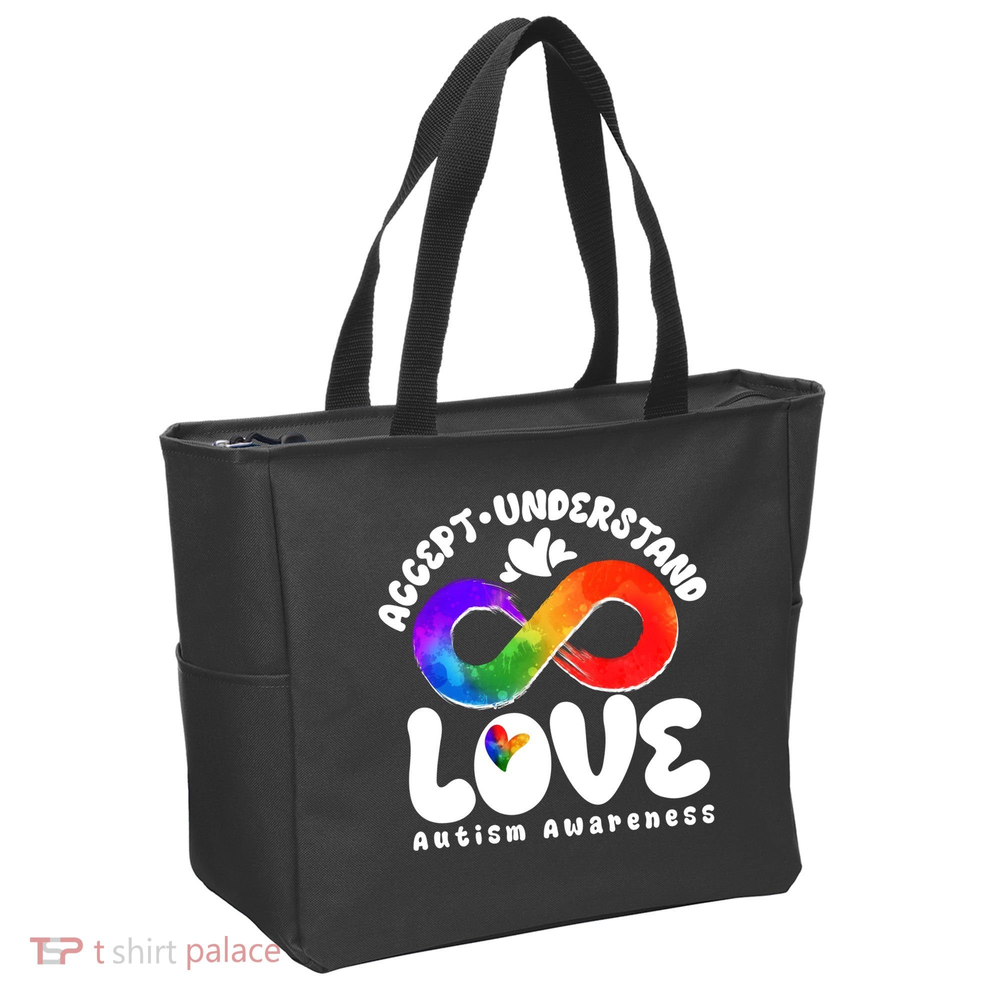 Accept Understand Love Autism Awareness Tote Bag