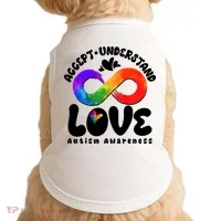 Accept Understand Love Autism Awareness Doggie Tank thumb 0