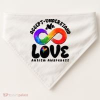 Accept Understand Love Autism Awareness USA-Made Doggie Bandana thumb 0