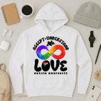 Accept Understand Love Autism Awareness Hoodie thumb 3