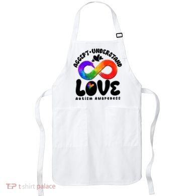 Accept Understand Love Autism Awareness Apron