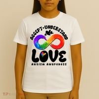 Accept Understand Love Autism Awareness T-Shirt thumb 4