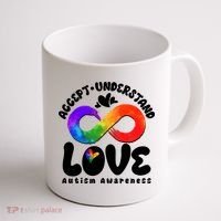 Accept Understand Love Autism Awareness Coffee Mug thumb 1
