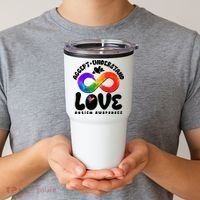 Accept Understand Love Autism Awareness Tumbler thumb 2