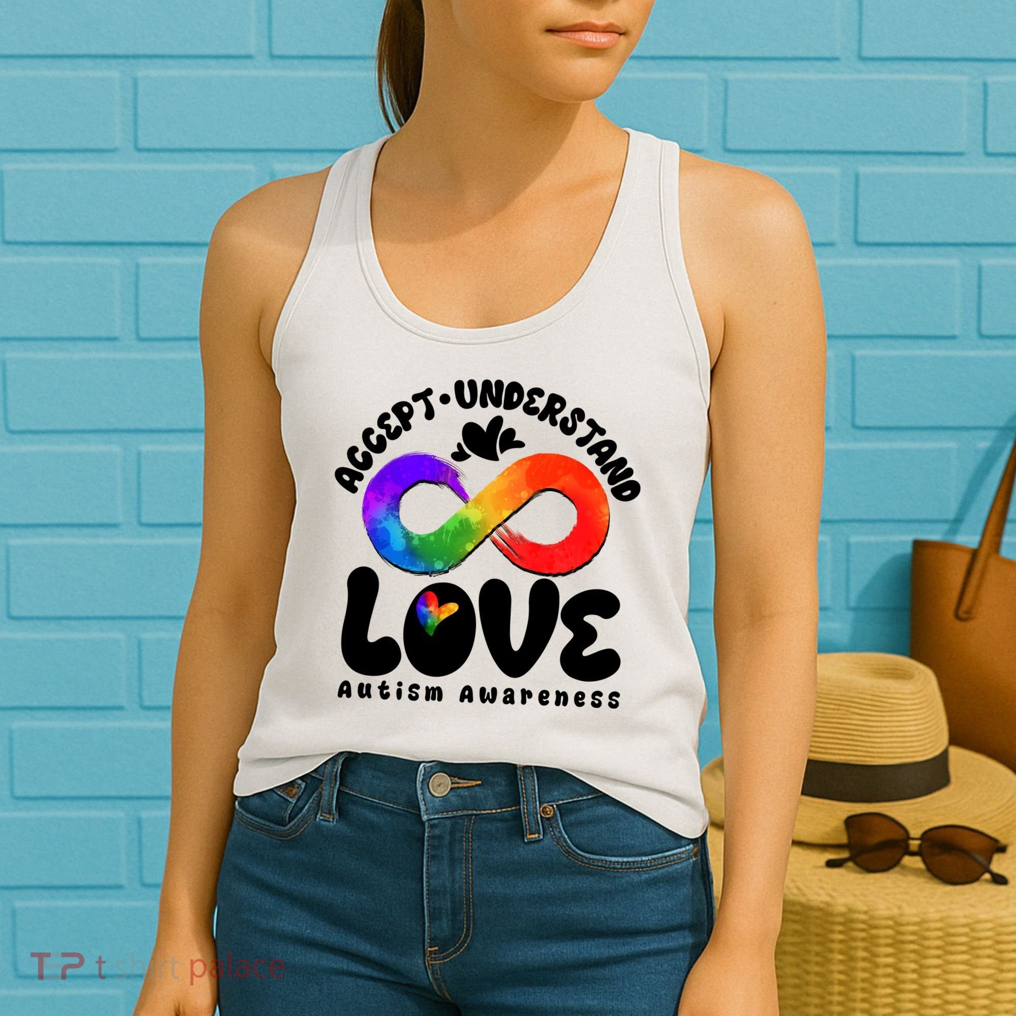 Accept Understand Love Autism Awareness Women's Tank Top