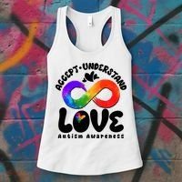 Accept Understand Love Autism Awareness Women's Tank Top thumb 3