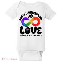 Accept Understand Love Autism Awareness Baby Bodysuit thumb 0