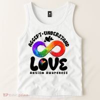 Accept Understand Love Autism Awareness Tank Top thumb 2