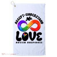 Accept Understand Love Autism Awareness Golf Towel thumb 0