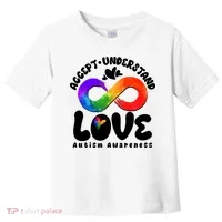 Accept Understand Love Autism Awareness Toddler T-Shirt thumb 0
