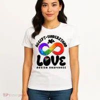 Accept Understand Love Autism Awareness Women's T-Shirt thumb 4